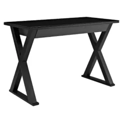 Glass Top Writing Desk With Drawer - Saracina Home -Furniture Series Store GUEST 3b49f9a3 d093 4cf9 9918 b6373adfae53