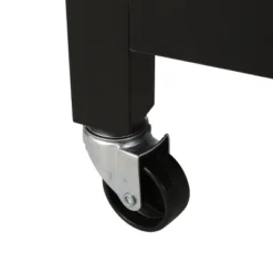 Byway Contemporary Kitchen Cart With Wheels Black/Natural - Christopher Knight Home -Furniture Series Store GUEST 3c9727d6 28d4 4c93 9c80 1ca9ede1add2