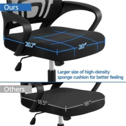Yaheetech Adjustable Ergonomic Computer Chair Office Chair -Furniture Series Store GUEST 3cdbff90 deae 4003 bebc 45a06e4b43d1