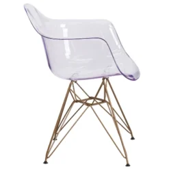 Emma And Oliver 2 Pack Transparent Side Chair With Arms And Gold Base - Accent & Side Chair 17 Emma And Oliver 2 Pack Transparent Side Chair With Arms And Gold Base - Accent & Side Chair -Furniture Series Store GUEST 3e30709c 3699 4038 a04c dc7ac73d8ee9
