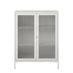 RealRooms Shadwick 2 Door Storage Cabinet-Fluted Glass Metal Locker 7 RealRooms Shadwick 2 Door Storage Cabinet-Fluted Glass Metal Locker -Furniture Series Store GUEST 3ed2b76e aba2 4907 bf78 aa2d5a8f84e8