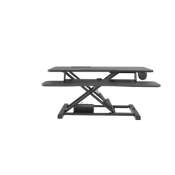 37.4" Electric Standing Desk Converter With AC USB Charger Black - Rocelco -Furniture Series Store GUEST 3f7f1d66 7ed6 4213 941f e89b3838f146