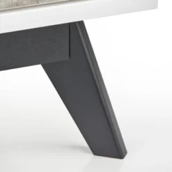 Crislana Mid-Century Nightstand White/Weathered Gray - Buylateral -Furniture Series Store GUEST 3fadd122 4c7f 46eb b7e8 700e49bbe90d