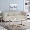 Humbolt Contemporary Channel Stitched Sofa Beige - Christopher Knight Home