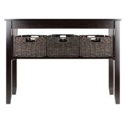 Morris Console Table With Baskets Espresso/Chocolate - Winsome -Furniture Series Store GUEST 41dd476d 533a 4363 964f ad1981622d91