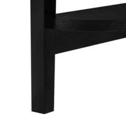 36" 2 Tier Half Moon Shape Console Table Black - EveryRoom -Furniture Series Store GUEST 4313744f ca39 4940 9147 3cc10f86e999