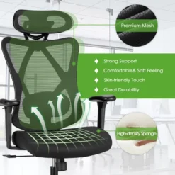 Costway Ergonomic High Back Mesh Office Chair W/ Adjustable Lumbar Support -Furniture Series Store GUEST 439c294a 31f2 430d 99a4 f9b01fc04613