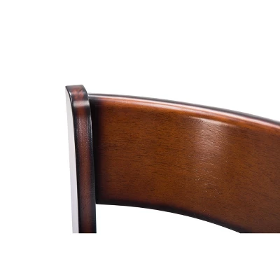 Palmetto Swivel Hardwood Counter Height Barstool Brandy - Boraam 5 Palmetto Swivel Hardwood Counter Height Barstool Brandy - Boraam - Image 5