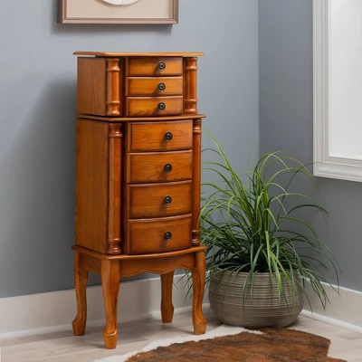 Marie Jewelry Armoire Oak - Powell Company 1 Marie Jewelry Armoire Oak - Powell Company