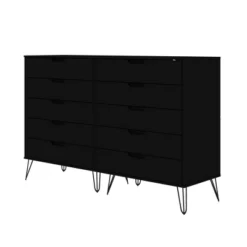 Rockefeller 10 Drawer Double Tall Dresser - Manhattan Comfort -Furniture Series Store GUEST 4434f335 f608 402f 9588 2c5b04ec619b
