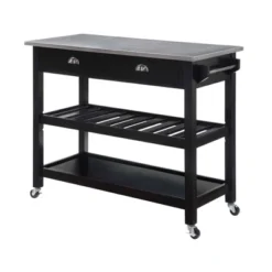 American Heritage 3 Tier Stainless Steel Kitchen Cart With Drawers - Breighton Home 21 American Heritage 3 Tier Stainless Steel Kitchen Cart With Drawers - Breighton Home -Furniture Series Store GUEST 444e0337 5825 41c0 b353 135c2fe64dfd