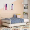 Twin Bright Pop Metal Daybed With Roll Out Trundle - Novogratz