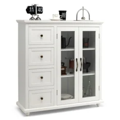 Costway Buffet Sideboard Table Kitchen Storage Cabinet W/ Drawers & Doors WhiteBlueGreen 23 Costway Buffet Sideboard Table Kitchen Storage Cabinet W/ Drawers & Doors WhiteBlueGreen -Furniture Series Store GUEST 45e0eb6d 1c41 40dd b257 63e17c0dbee0