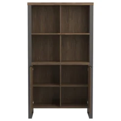 63" Pattinson 4 Shelf Cabinet Bookcase Walnut - Coaster -Furniture Series Store GUEST 476c0aab 8bc3 44c3 b26d db2ec9b117da