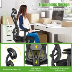 Costway Ergonomic High Back Mesh Office Chair W/ Adjustable Lumbar Support -Furniture Series Store GUEST 4842edd5 c30c 4716 90fe a6c690a23ba2