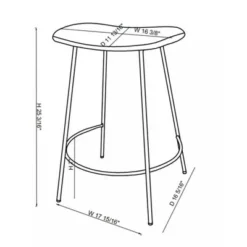 Clarkston Metal Counter Height Barstool With Upholstered Seat - Threshold™ Designed With Studio McGee -Furniture Series Store GUEST 4885107a 6772 41f5 9ad6 fc0ad1308044