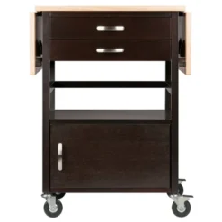 Bellini Kitchen Cart Coffee/Natural - Winsome -Furniture Series Store GUEST 4944a87c e09b 4530 98fe 4a6bd14a6018