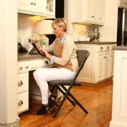 4pk Padded Commercial Grade Folding Chair Gray - Lifetime -Furniture Series Store GUEST 498a3093 ca76 4e79 b6a8 4a2601193b2a