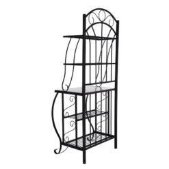 Valencia Baker Rack Storage Unit Metal/Black - Boraam Industries -Furniture Series Store GUEST 4991175e 2ba5 4f89 8c78 372bcee0ff74