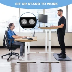 Costway Electric Stand Up Desk Frame Dual Motor Height Adjustable Stand WhiteBlack -Furniture Series Store GUEST 49b5d1fc 3c13 4b17 ba98 e9c3aeae052d
