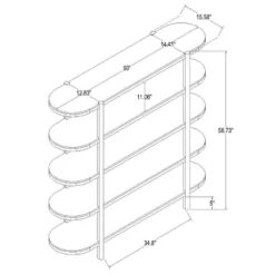 57" Portola Hills 5 Shelf Horizontal Bookcase - Threshold™ Designed With Studio McGee -Furniture Series Store GUEST 4a1c7b50 180c 4afa a05b f287b4db2a71