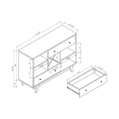 Abrama 2 Drawer Buffet White Oak/Distressed Gray - HOMES: Inside + Out -Furniture Series Store GUEST 4b349b13 0d39 4b4d acc4 6d719240e7cd