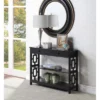 Town Square 1 Drawer Console Table With Shelves - Breighton Home