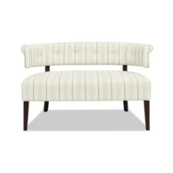 Jennifer Taylor Home Jared Roll Arm Tufted Bench Settee -Furniture Series Store GUEST 4c41d880 c4ee 4655 81eb 95ea200e2617