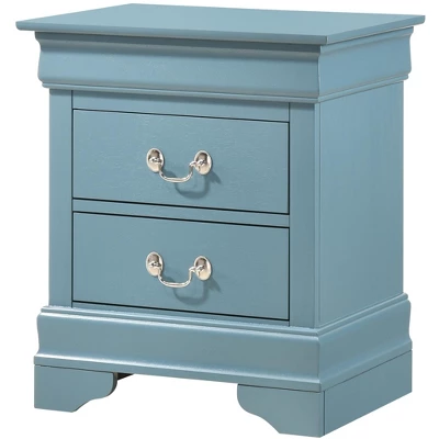 Passion Furniture Louis Philippe 2-Drawer Nightstand (24 In. H X 21 In. W X 16 In. D) 1 Passion Furniture Louis Philippe 2-Drawer Nightstand (24 In. H X 21 In. W X 16 In. D)