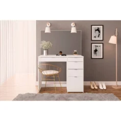 Linden Vanity With Mirror White - Polifurniture -Furniture Series Store GUEST 4ceba655 1d57 4304 be6b 13415846f673