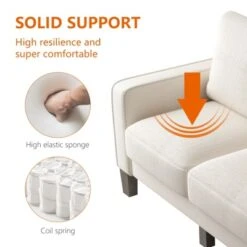 75" Modern Living Room Furniture Fabric Sofa - ModernLuxe -Furniture Series Store GUEST 4d7179dd e9a2 41d2 a863 57bbd5ac3d08