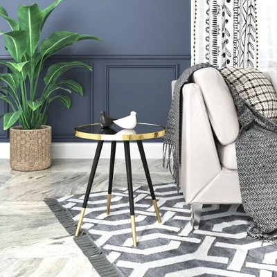 Jonathan Side Table Glass Gold - ZM Home 7 Jonathan Side Table Glass Gold - ZM Home - Image 7