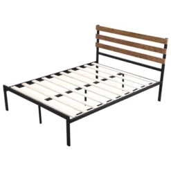 Costway Twin Size Metal Platform Bed Frame Mattress Foundation Wooden Headboard -Furniture Series Store GUEST 4ff8c989 e2b9 4303 a6cc 506c257aad6a