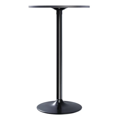 Obsidian Pub Table Bar Height Wood/Black - Winsome 3 Obsidian Pub Table Bar Height Wood/Black - Winsome - Image 3