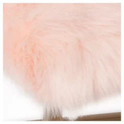 Faux Fur Rectangle Bench - Pink - HomePop -Furniture Series Store GUEST 50dc4162 6622 4501 aed5 652e8cc9b45d