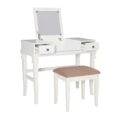 Adler Vanity Set White - Linon -Furniture Series Store GUEST 511f58c5 2f24 43e3 b998 374d45821845