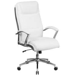 Flash Furniture High Back Designer Smooth Upholstered Executive Swivel Office Chair With Chrome Base And Arms -Furniture Series Store GUEST 516428c9 07ea 45fd 834b b48b659284fb