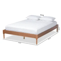 Colette French Bohemian Wood Platform Bed Frame - Baxton Studio -Furniture Series Store GUEST 52e9ed30 5b68 4b77 af3a c33a01e58e96