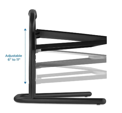 Mount-It! Height Adjustable Foot Rest For Standing And Sitting, Under The Desk Footrest With Handle And Six Height Settings, Anti-Slip Padded Surface 4 Mount-It! Height Adjustable Foot Rest For Standing And Sitting, Under The Desk Footrest With Handle And Six Height Settings, Anti-Slip Padded Surface - Image 4