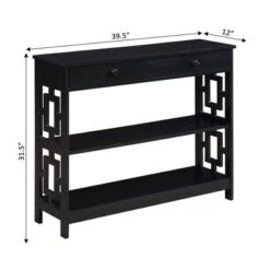Town Square 1 Drawer Console Table With Shelves - Breighton Home -Furniture Series Store GUEST 54292069 f079 464e ab6f 2bfeec3ba9fc