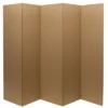 6" Cardboard Room Divider 5 Panel - Oriental Furniture
