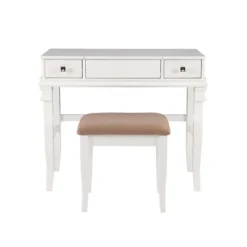 Adler Vanity Set White - Linon -Furniture Series Store GUEST 54bd57e6 88fd 4479 9229 32222feeec28