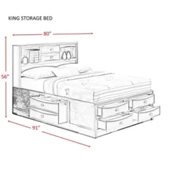 3pc King Madison Storage Bedroom Set Espresso Brown - Picket House Furnishings -Furniture Series Store GUEST 550afe2d 0573 48ed bc8d af8106a2877a