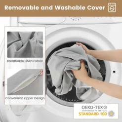 Costway 4-in-1 Convertible Folding Sofa Bed Floor Futon Sleeper Couch Chair Single Grey -Furniture Series Store GUEST 55d42f7d 1666 46d1 858a fc5463bba7be