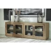 Waltleigh Accent Cabinet Metallic/Brown/Beige - Signature Design By Ashley