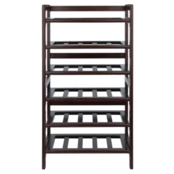 Silvi 30 Bottles Wine Rack Wood/Toasted Walnut - Winsome