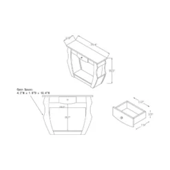 Coralli Modern Cut Out Sofa Table Walnut - HOMES: Inside + Out -Furniture Series Store GUEST 572745ee ff22 48c9 beed fb19c21f8b16