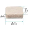 Unique Bargains Furniture Square Self-Stick Non-Slip Anti-Scratch Felt Protector Pads Khaki 0.75" X 0.75" 32 Pcs
