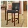29" Faux Leather Barstool - HomePop