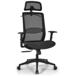 Tangkula High Back Mesh Office Chair Ergonomic Executive Chair Swivel Computer Task Chair W/ Headrest Black/ Gray -Furniture Series Store GUEST 5a7c2c0b 27df 462e 9e8d 66820db196ad